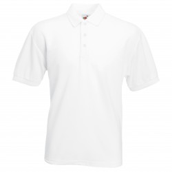 Plain Polo Shirt Pique Fruit of the Loom 170 gsm Cols 180 GSM